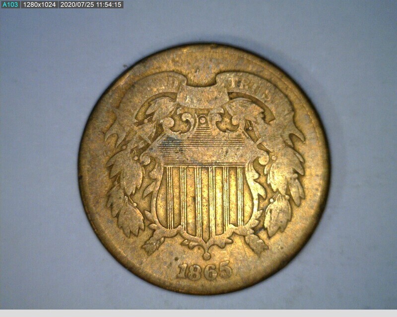 1865 Two Cent Civil War Coin