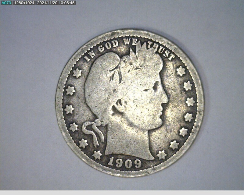 1909 Barber Quarter