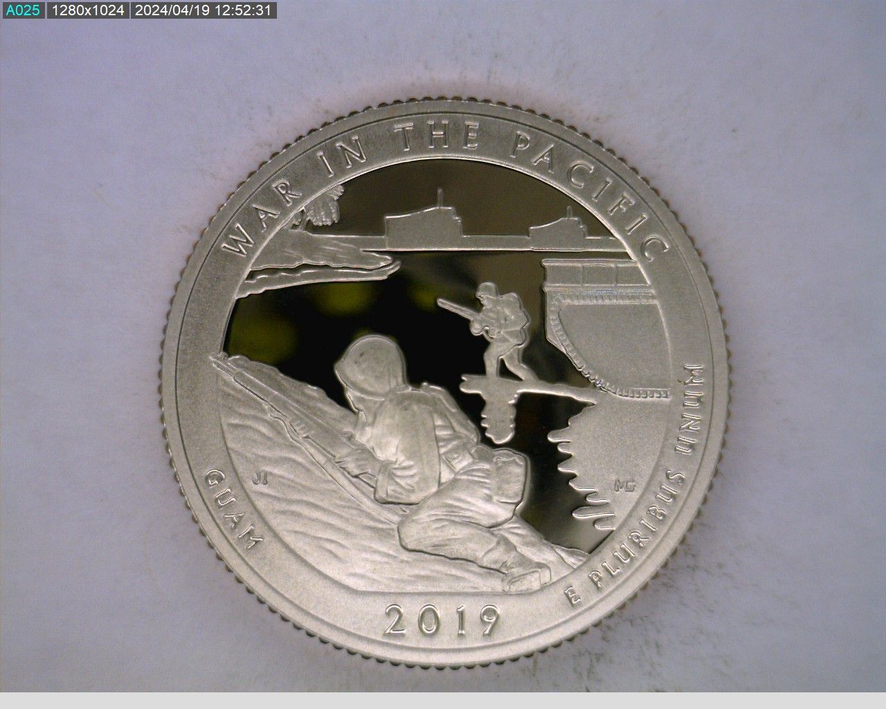 2019 S War in the Pacific Quarter Proof