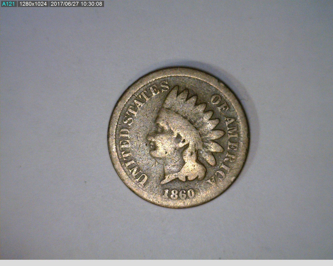 1860 CN 1C Indian Head Cent