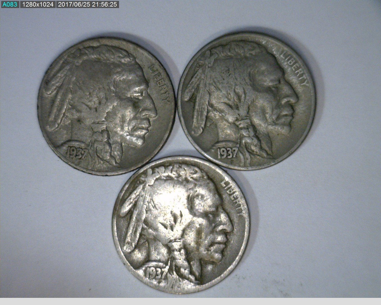 1937 PDS 5C Buffalo Nickel