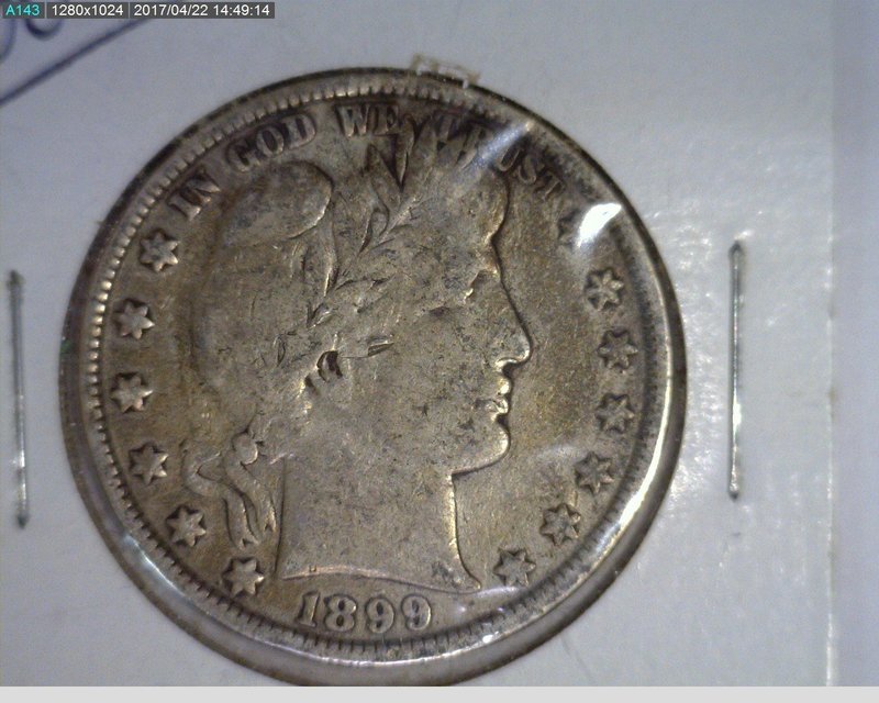 1899  50C Barber Half Dollar