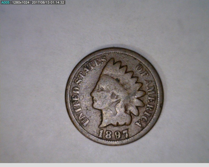 1897 1C Indian Head Cent