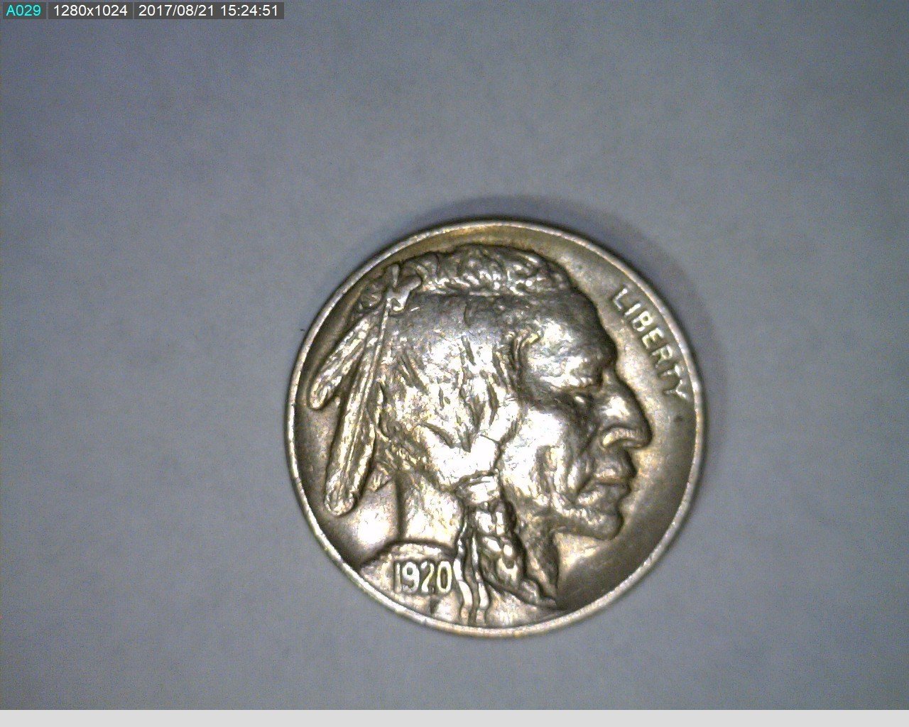 1920 5C Buffalo Nickel