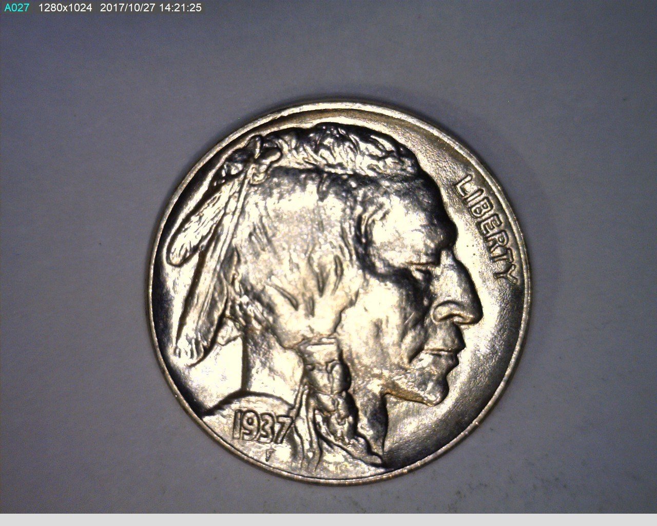 1937 5c Buffalo Nickel