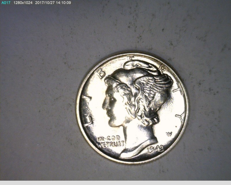 1943 10c Mercury Dime