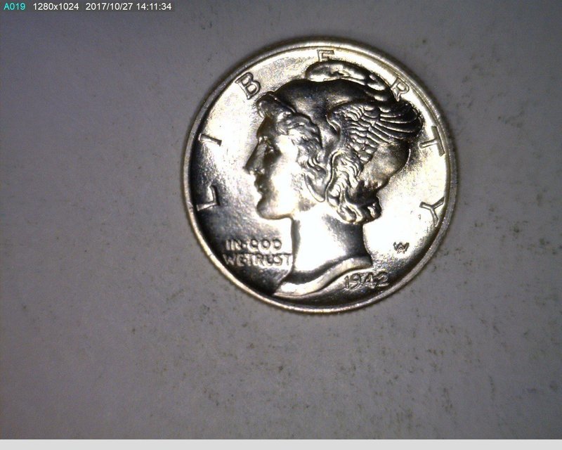 1942 10c Mercury Dime