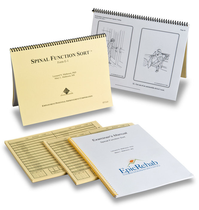 Epic Spinal Function Sort Kit