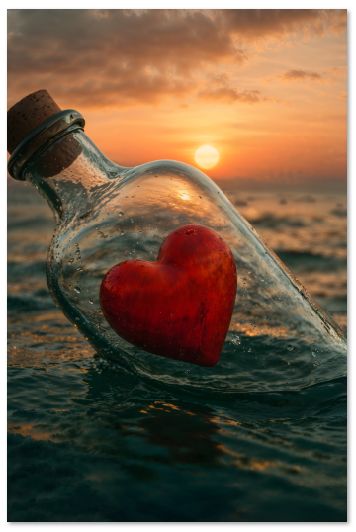 Message in a Bottle – Digital Artwork by LukeMotive