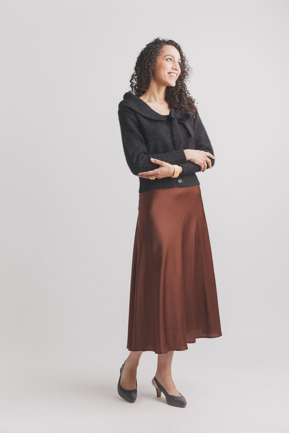BOAT NECK CROPPED CARDIGAN