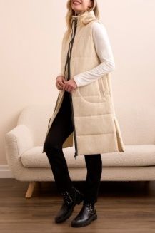 LONG QUILTED VEST