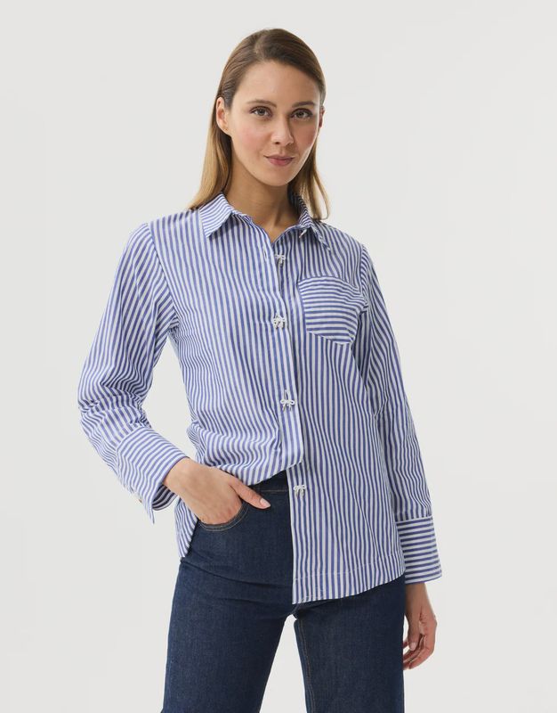 AVA STRIPED BLOUSE