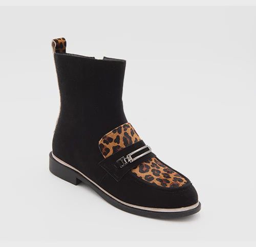 LEOPARD ANKLE BOOT