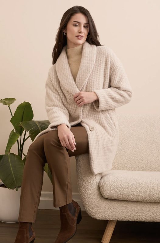 FUZZY SHAWL COAT