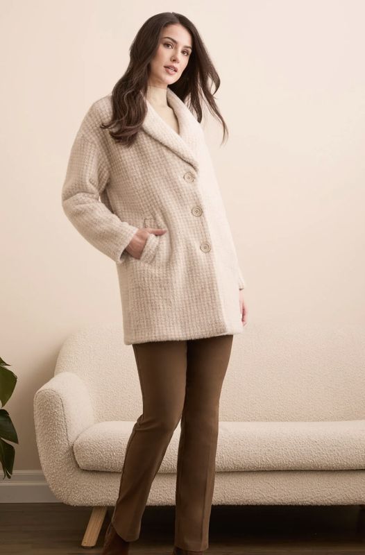 FUZZY SHAWL COAT