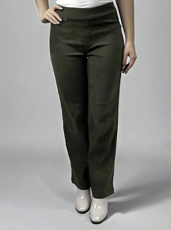 WIDE LEG SUEDE PANT