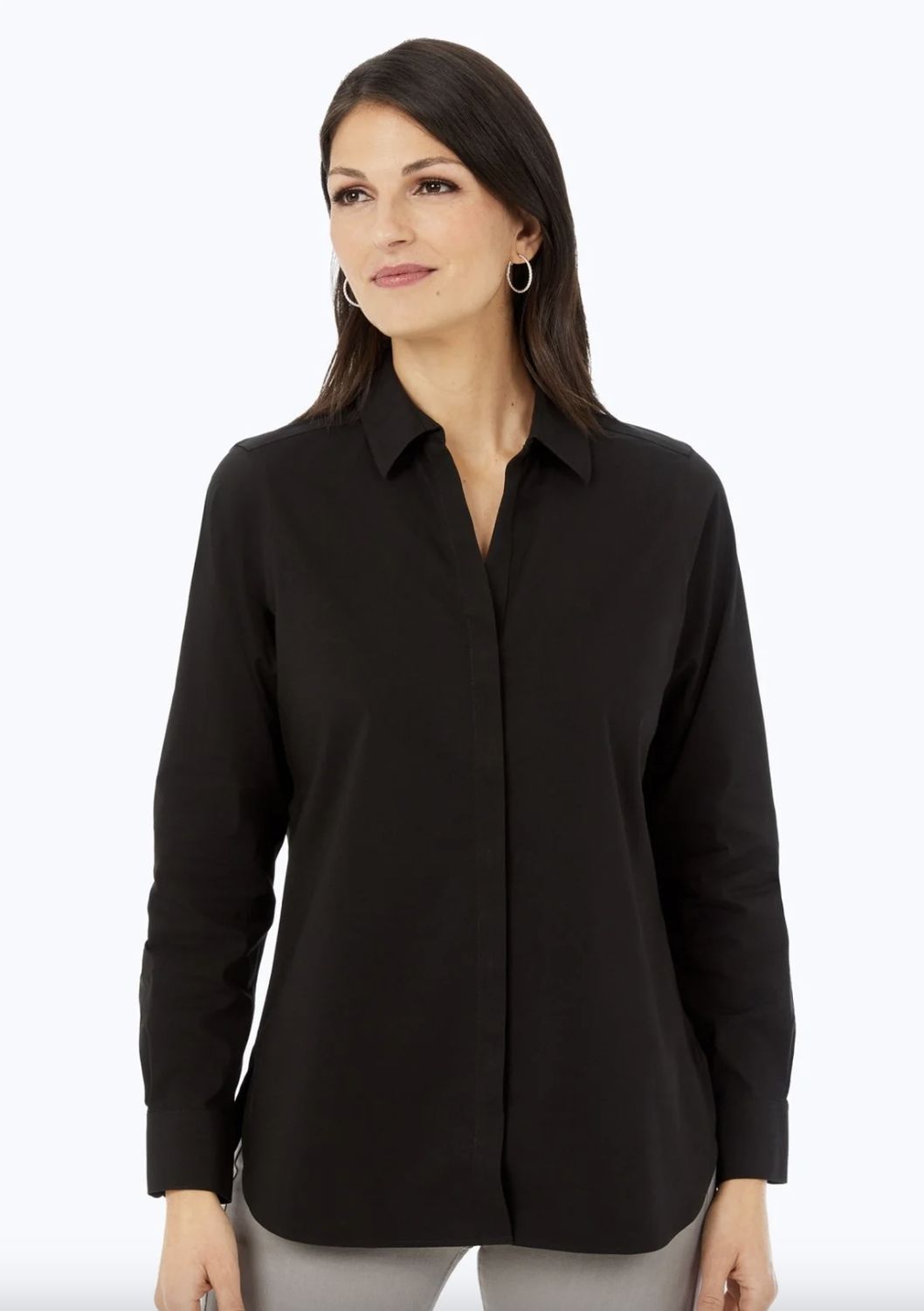 THE KYLIE ESSENTIAL DRESS SHIRT