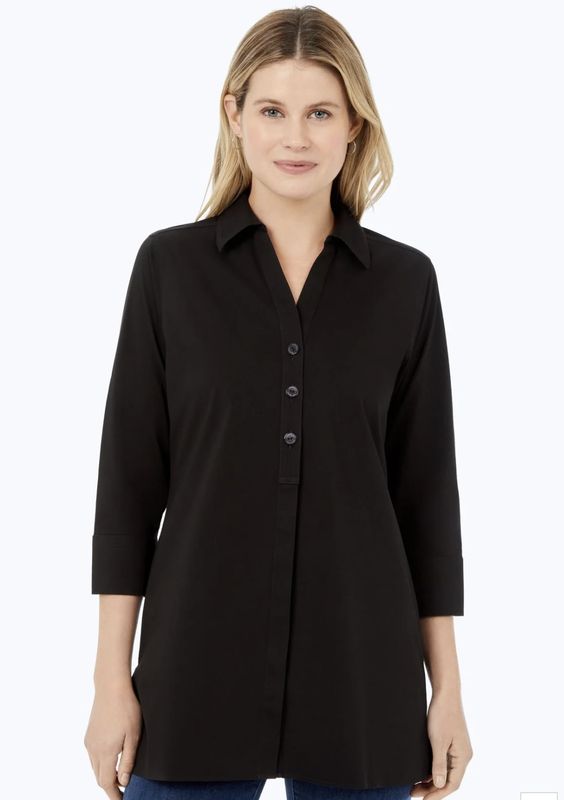 THE PAMELA Y-NECK TUNIC
