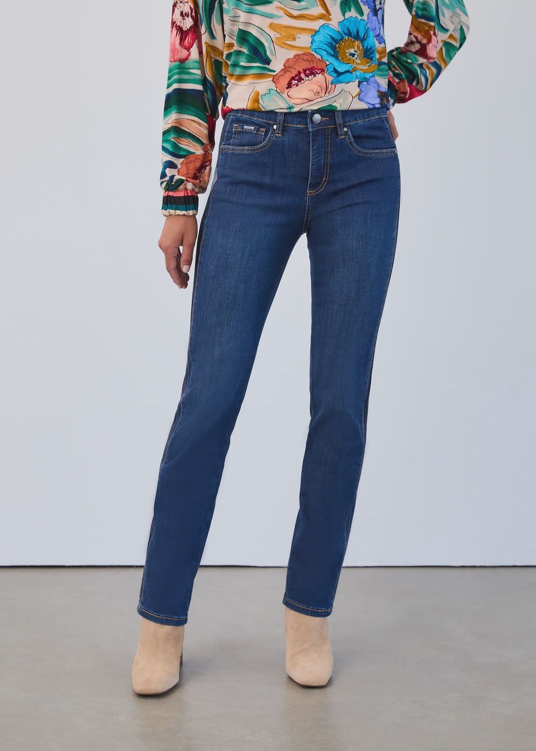OLIVIA STRAIGHT LEG, DARK WASH