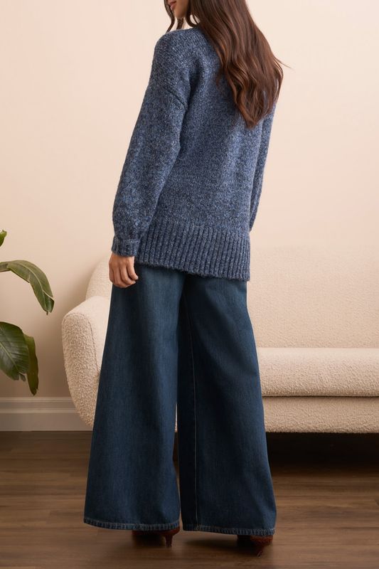 OVERSIZE PUFF SLEEVE CARDIGAN