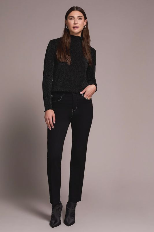 SOPHIA STRAIGHT LEG JEANS W/ CONTRAST STITCHING