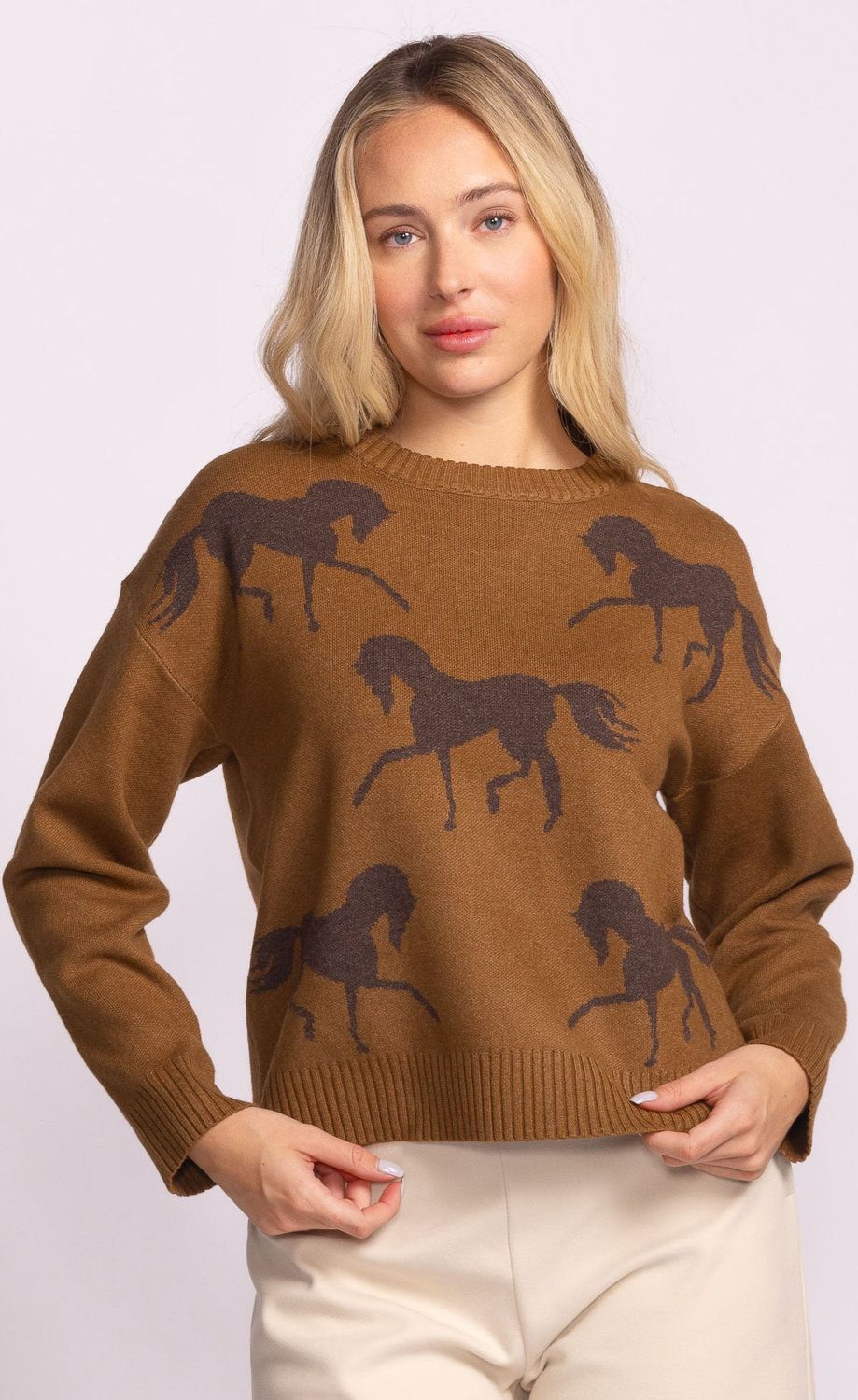 MEADOW SWEATER, Color: brown, Size: xs