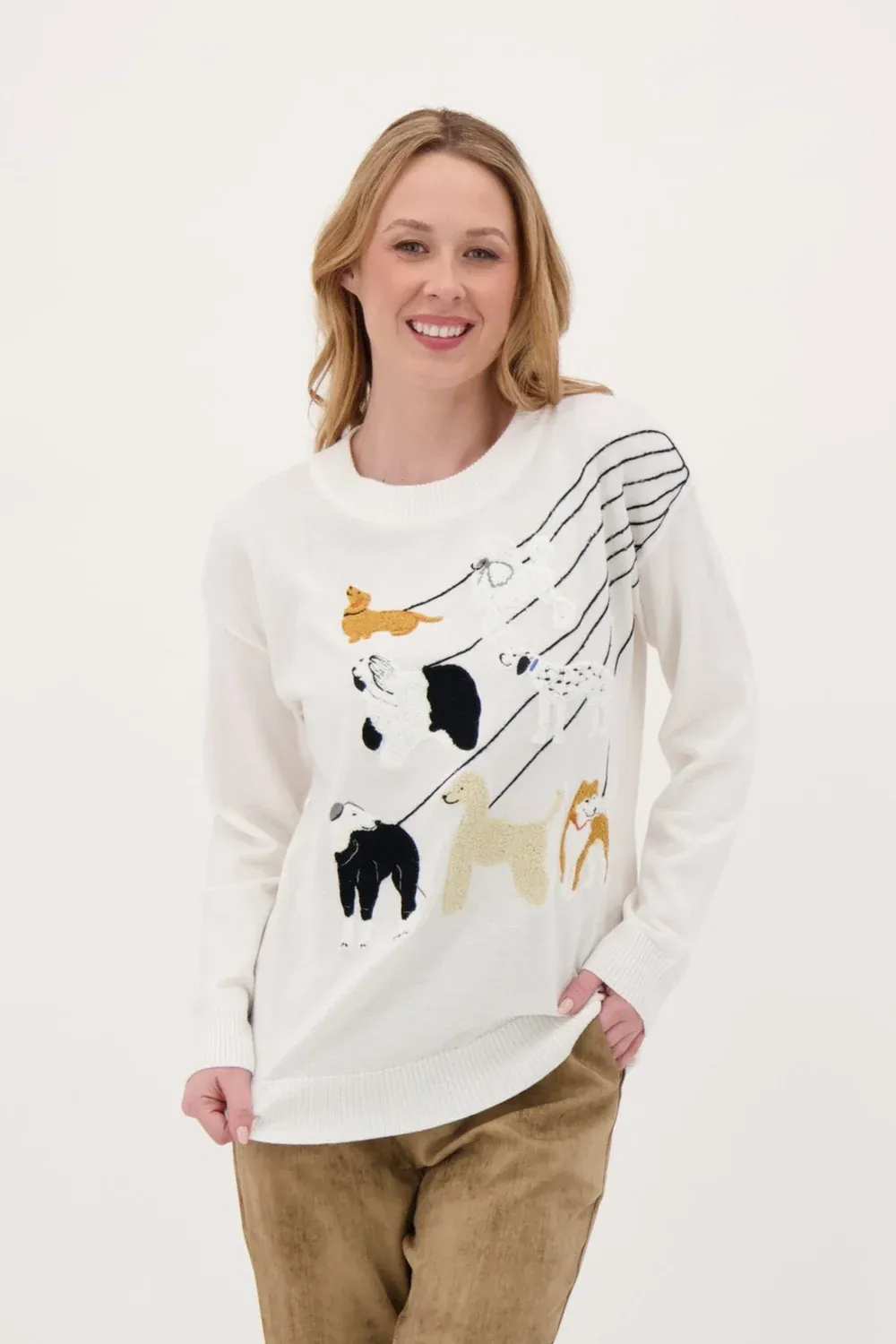 CREWNECK DOG SWEATER