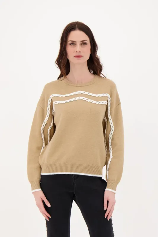 CHAINLINK BRAID SWEATER