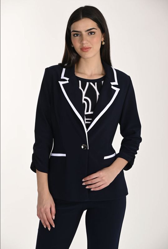 BLACK &amp; WHITE BLAZER