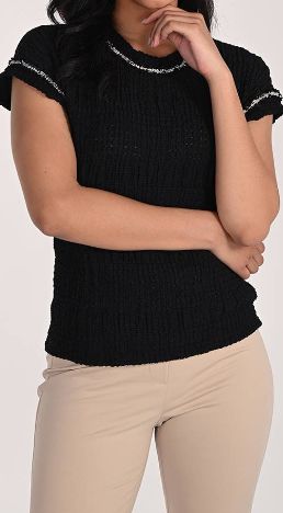 KNIT BLACK TOP