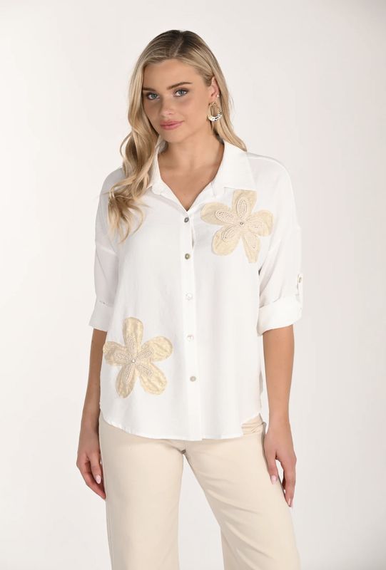 FLORAL DETAIL BLOUSE