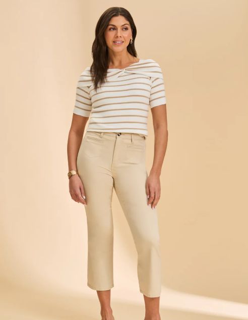 BOATNECK STRIPED SWEATER