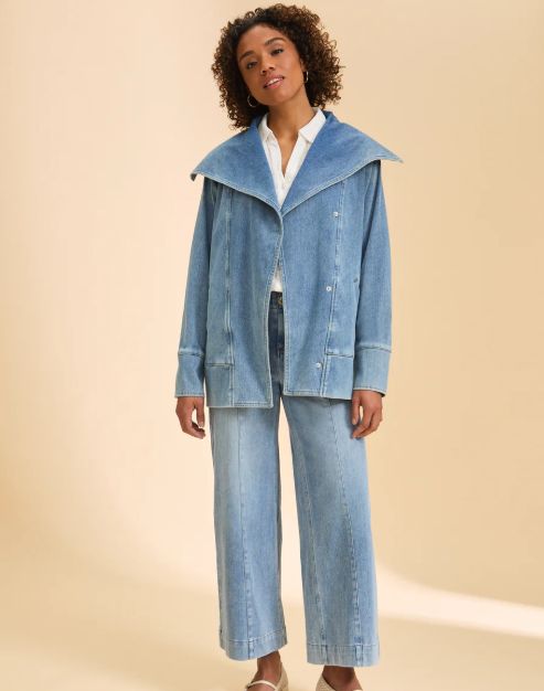 DRAPED FRONT JACKET