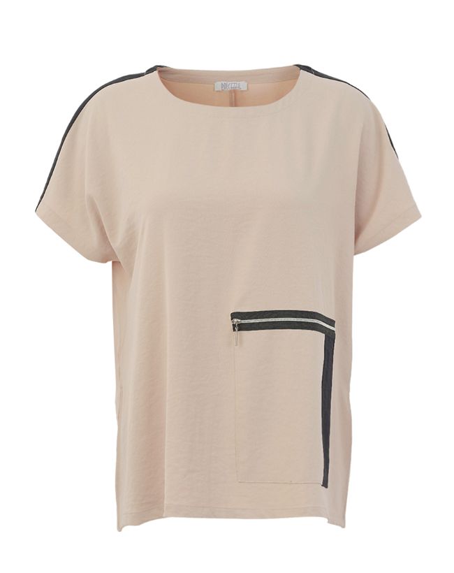 ZIPPER-DETAIL  PULLOVER, Color: beige, Size: xs