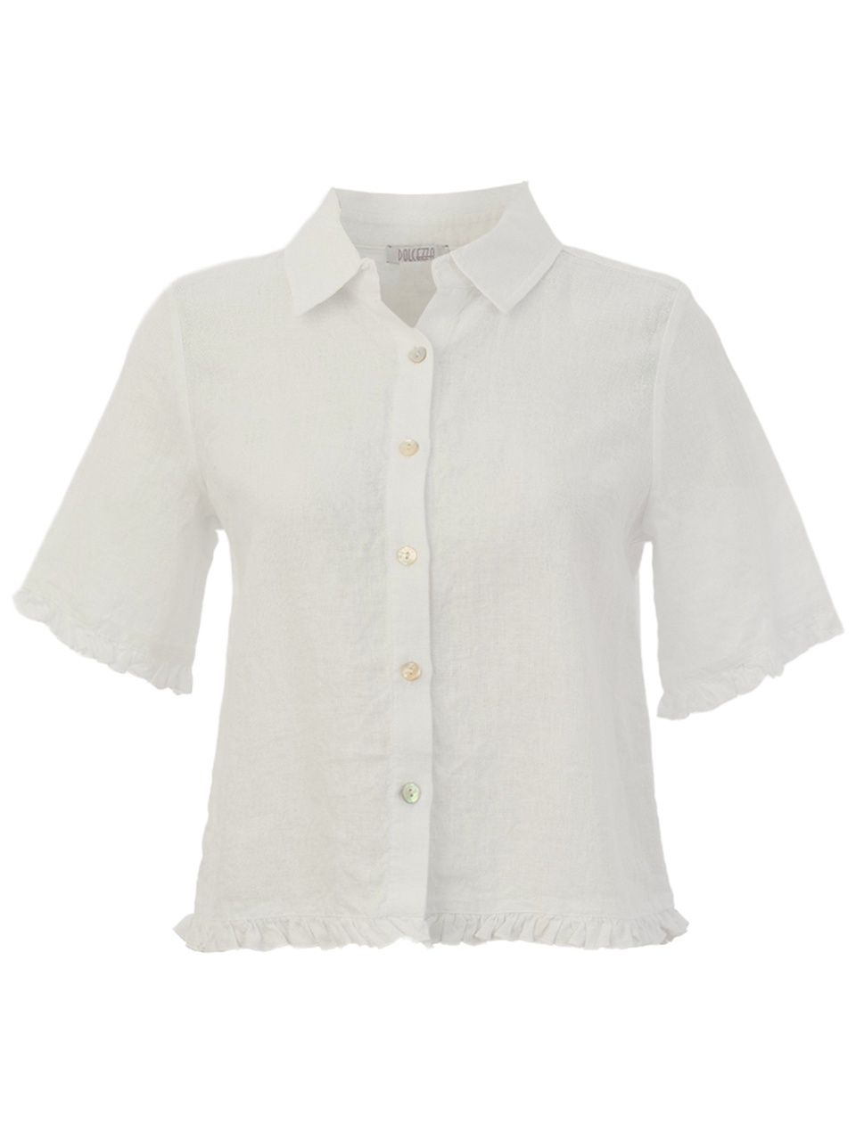 LINEN SHORT SLEEVE BLOUSE