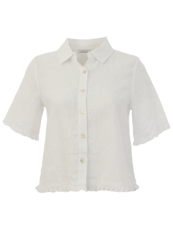 LINEN SHORT SLEEVE BLOUSE