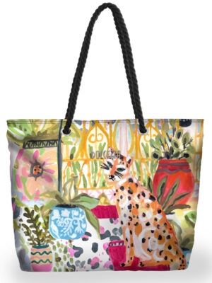 'CHEETAH IN CITY' TOTE