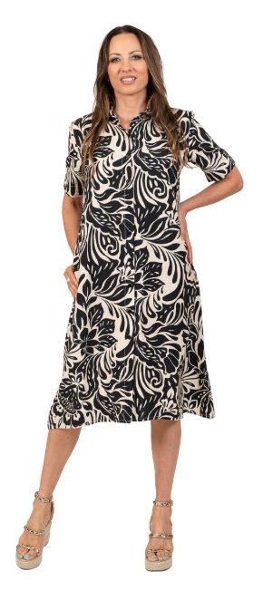 BLACK FLORAL DRESS