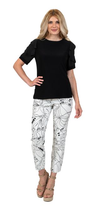 ABSTRACT B/W PANT