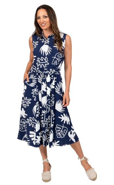 BLUE FLORAL DRESS