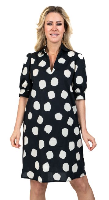 POLKA MIDI DRESS