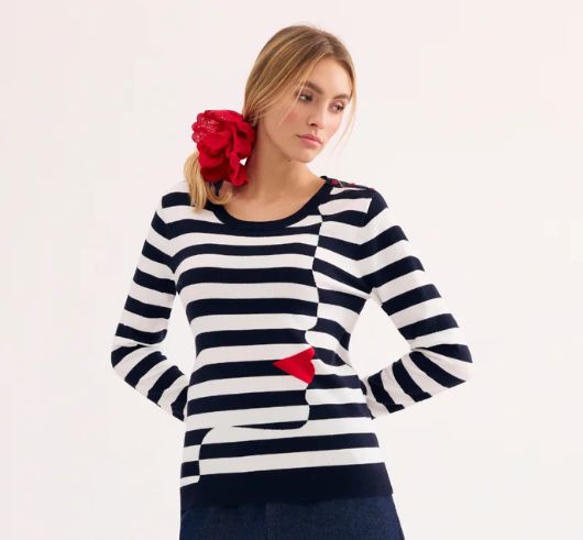 ISA STRIPED SWEATER