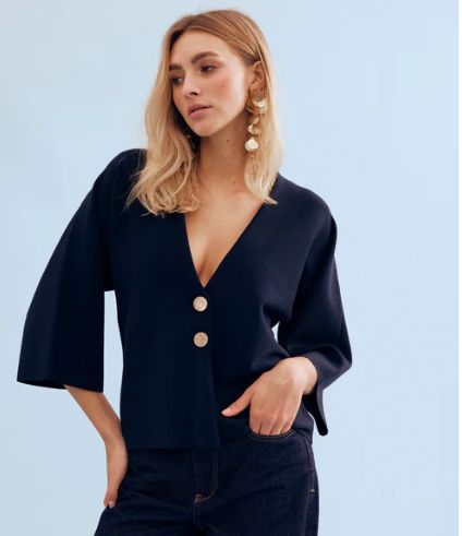 MARIE WIDE-SLEEVE TOP