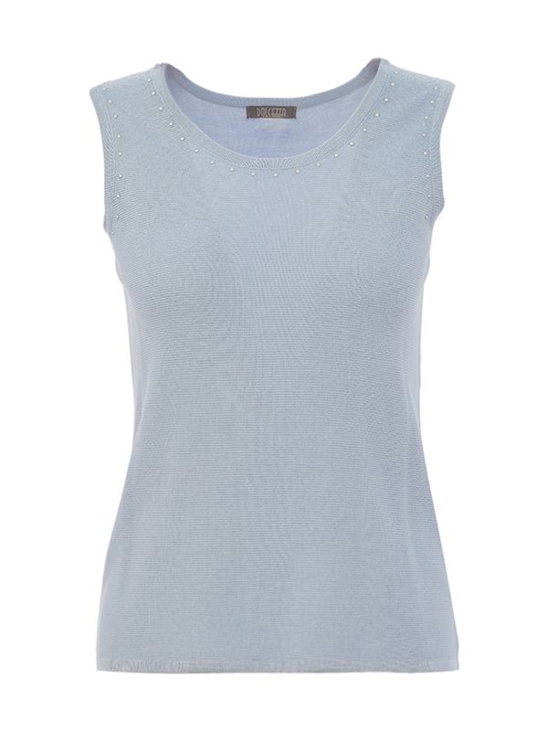 KNIT EMBELLISHED TANK