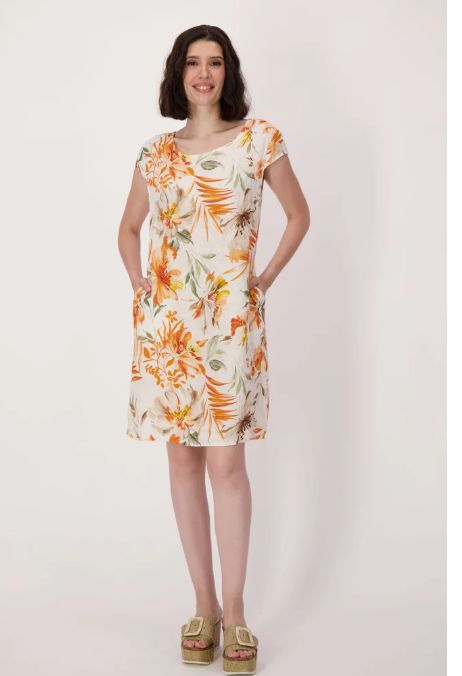 PALM PRINT DRESS