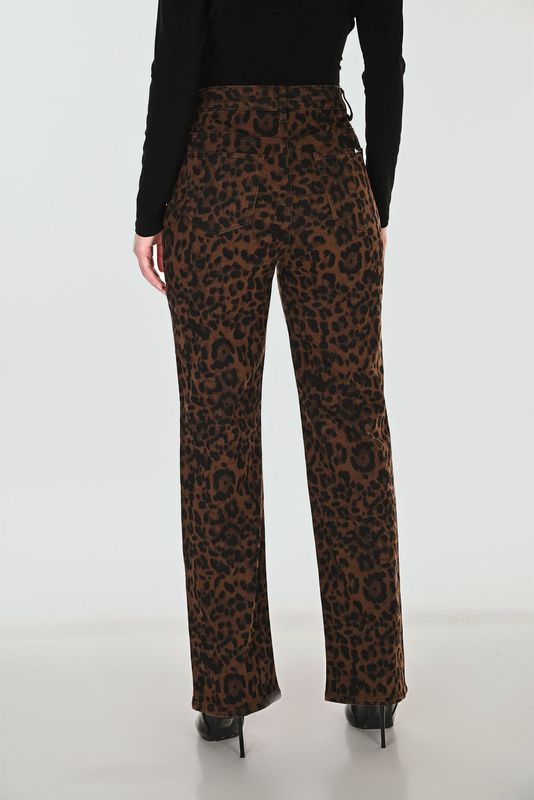 DENIM PANT LEOPARD