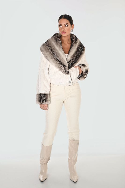FAUX FUR REVERSIBLE JACKET