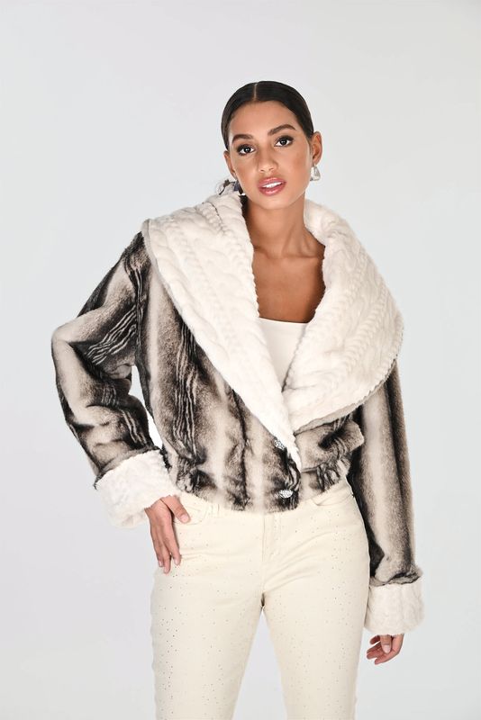 FAUX FUR REVERSIBLE JACKET