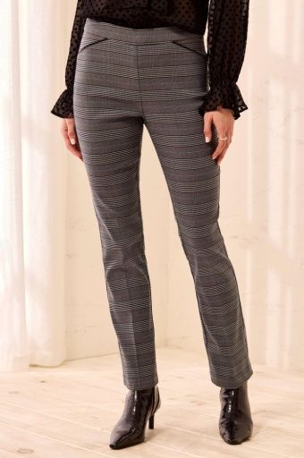 PULL ON ANKLE PANT W/ COMBO DETAIL-STELLAR