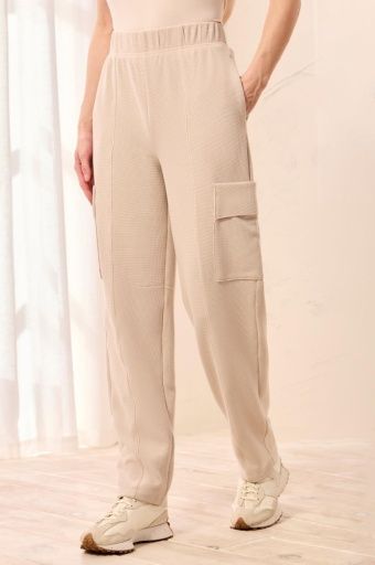 PULL ON ANKLE PANT W/CARGO PKTS-SANDDUNE